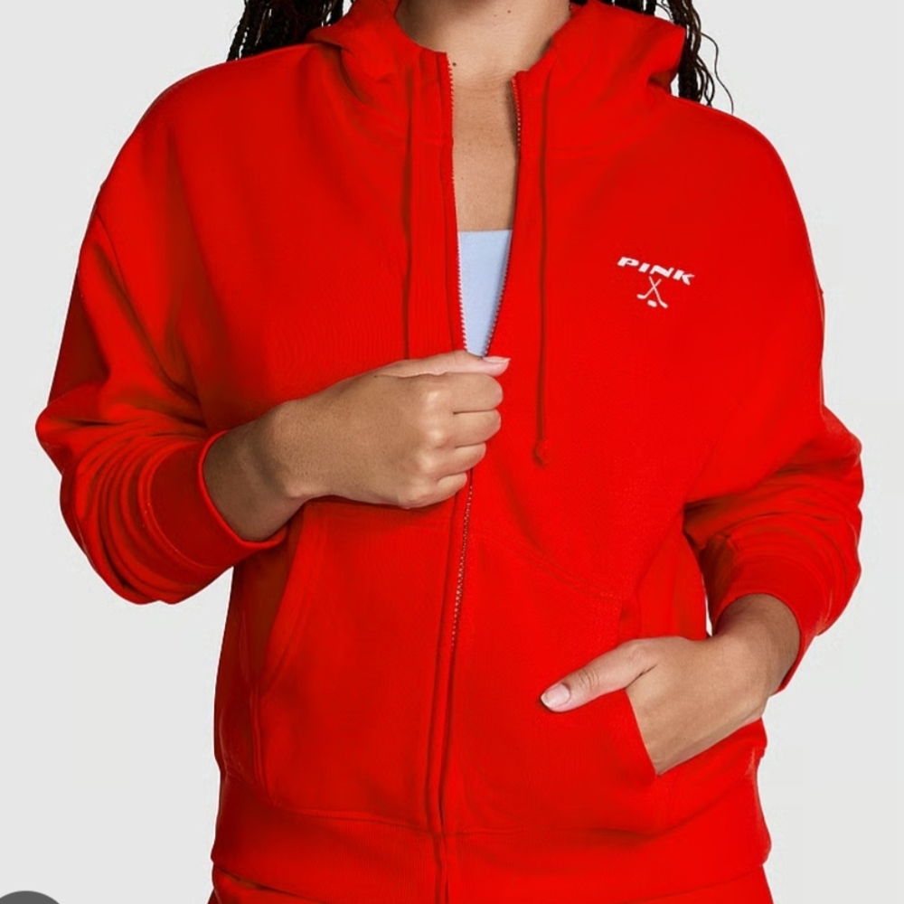 PINK Victoria's Secret Red Athletic Jacket